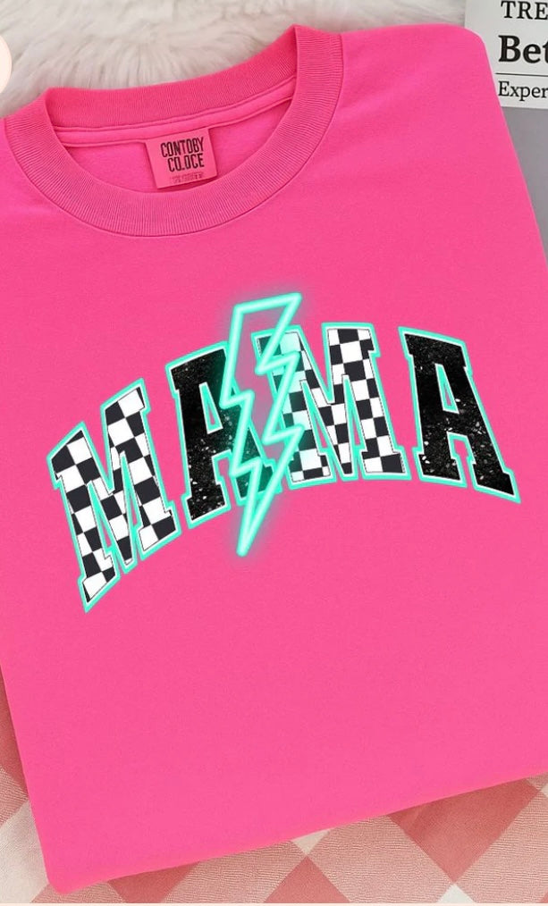 *GLITTER* MAMA NEON RETRO