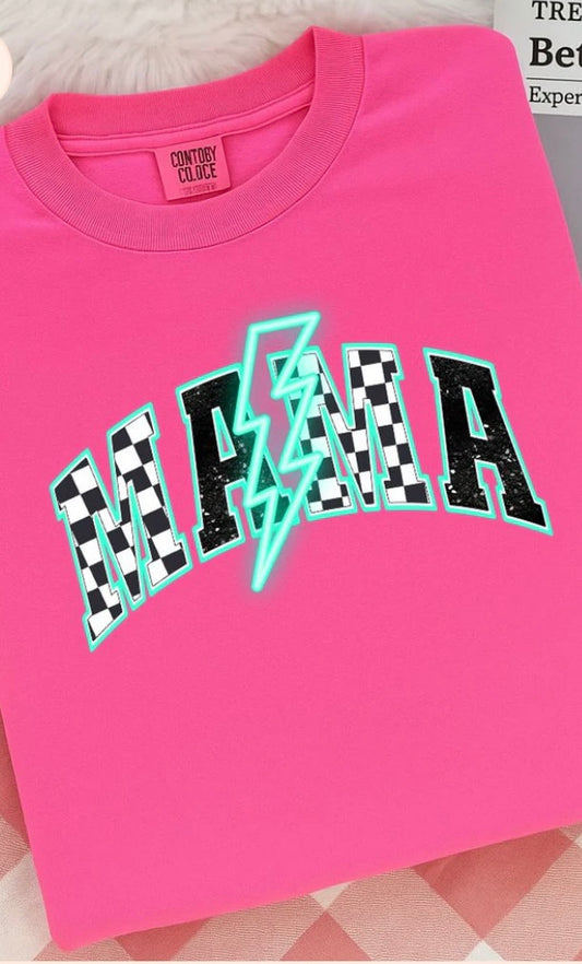 *GLITTER* MAMA NEON RETRO