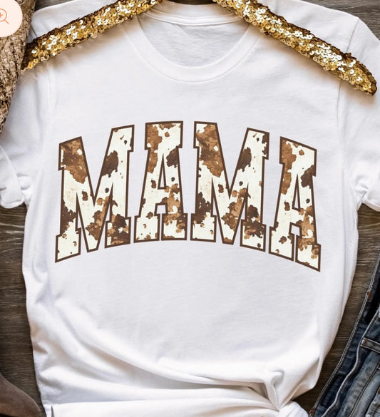 *GLITTER* COW HIDE MAMA