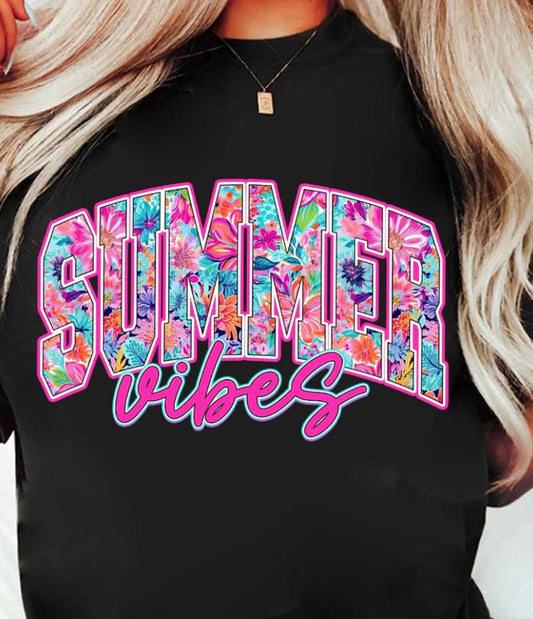 *GLITTER* SUMMER VIBES FLORAL