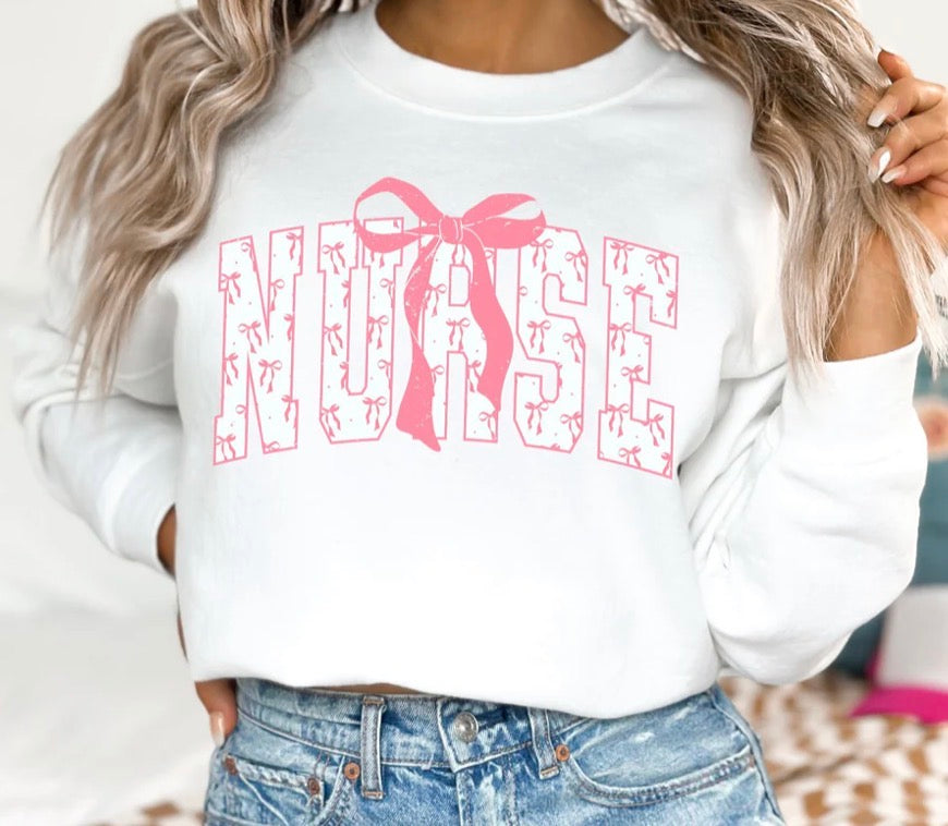 *GLITTER* NURSE BOWS