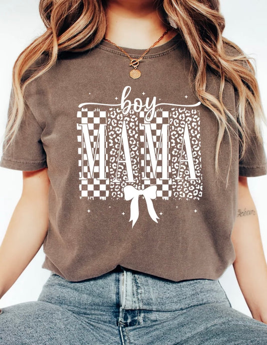 BOY MAMA CHEETAH CHECKERED