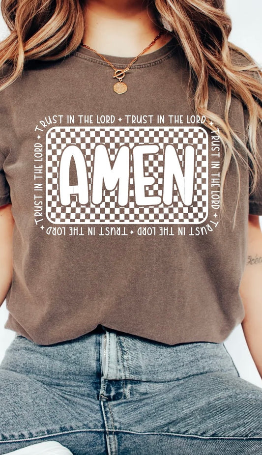 AMEN SCRIPT CHECKERED