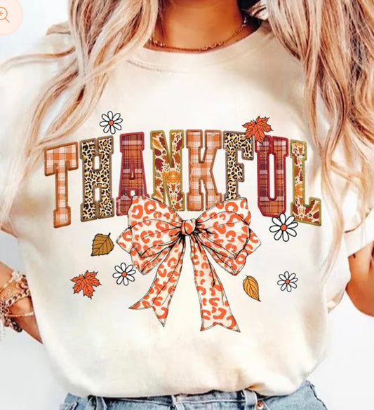 *GLITTER* THANKFUL BOW