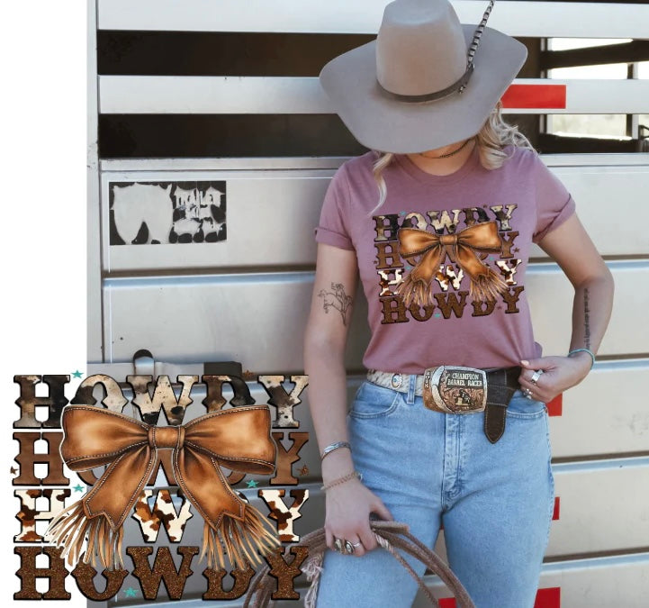 HOWDY STACKED WITH WESTERN BOW