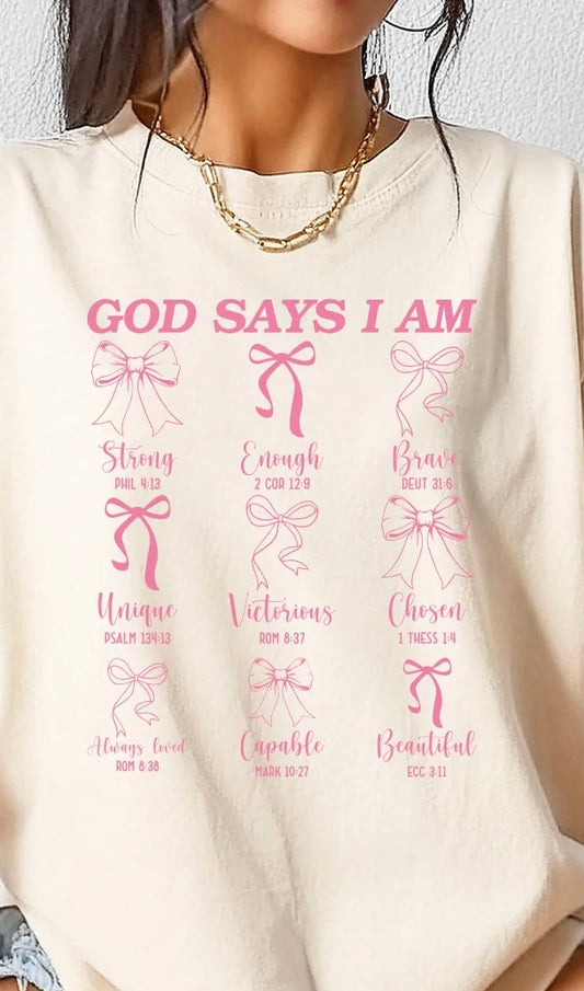 GOD SAYS I AM