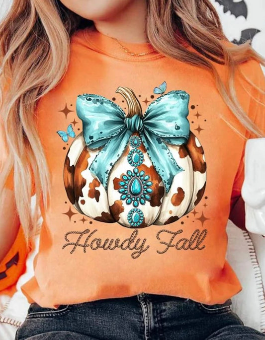 *GLITTER* HOWDY FALL PUMPKIN