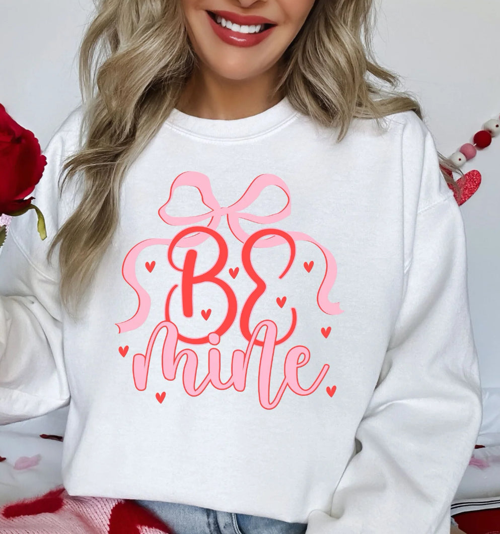 *GLITTER* BE MINE BOW