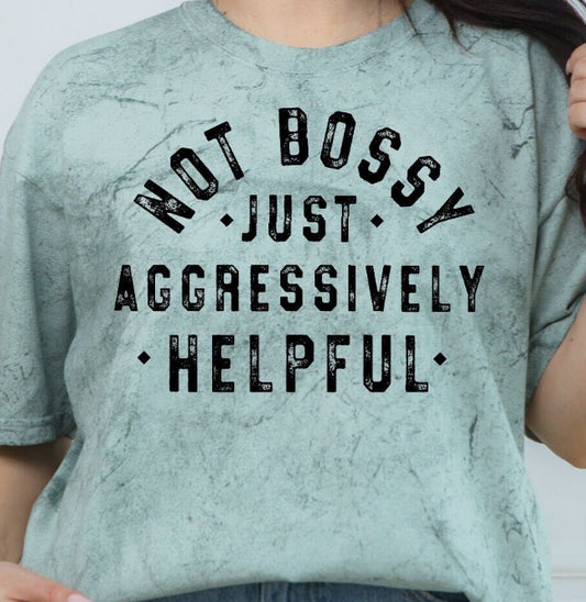 NOT BOSSY JUST AGGRESSIVELY HELPFUL