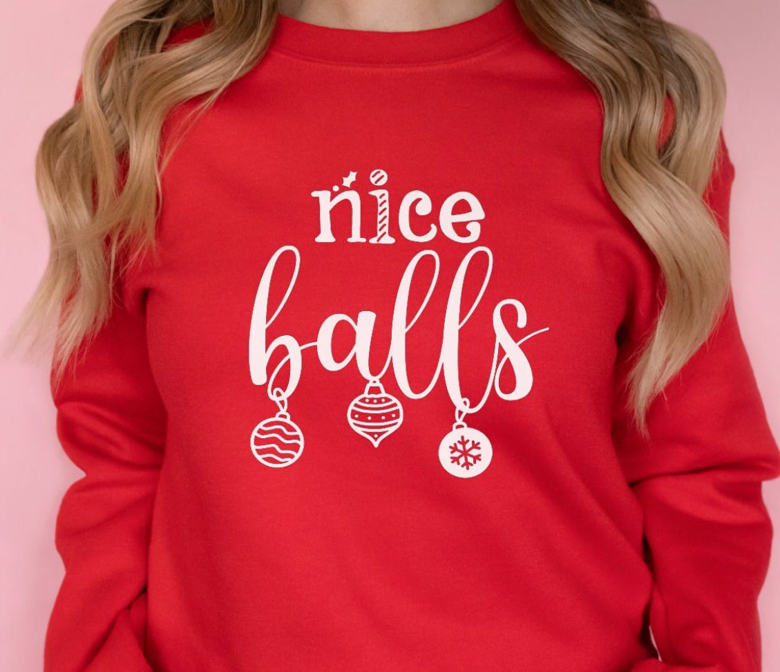 NICE BALLS CHRISTMAS ORNAMENTS