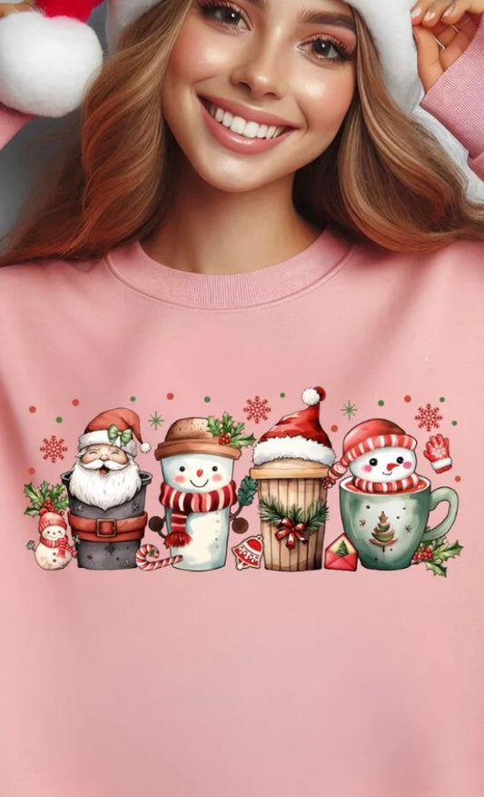 *GLITTER* SNOWMAN COFFEE