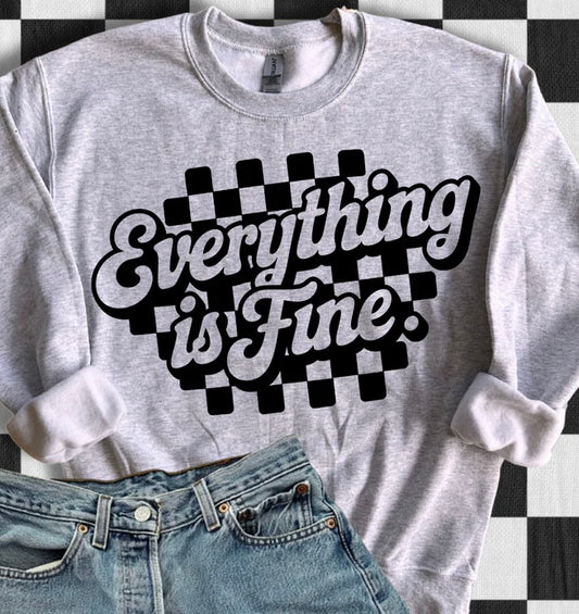 EVERYTHING IS FINE CHECKERED