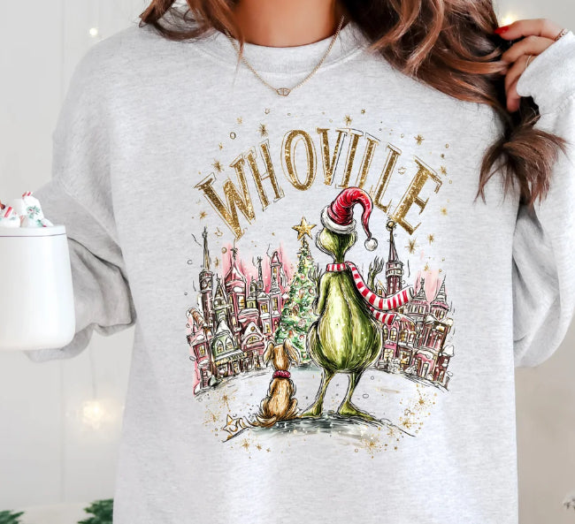 WHOVILLE GOLD FAUX GLITTER