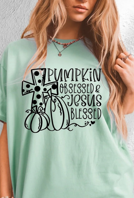 PUMPKIN OBSESSED CROSS DOT