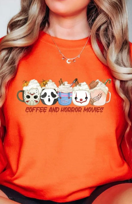 COFFEE AND HORROR MOVIES
