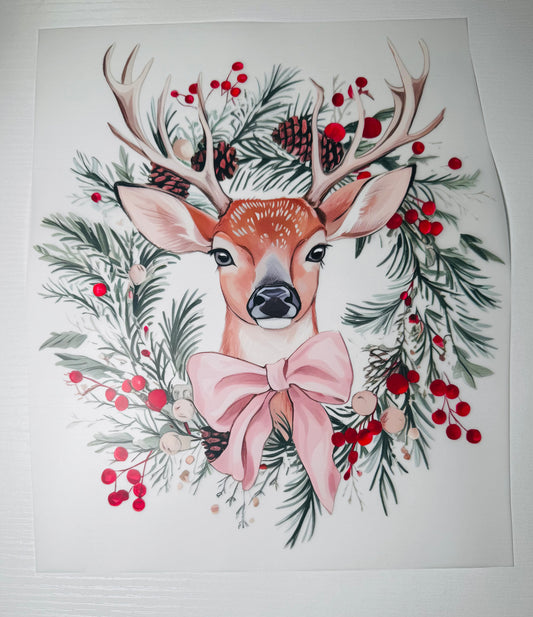 CHRISTMAS DEER WREATH