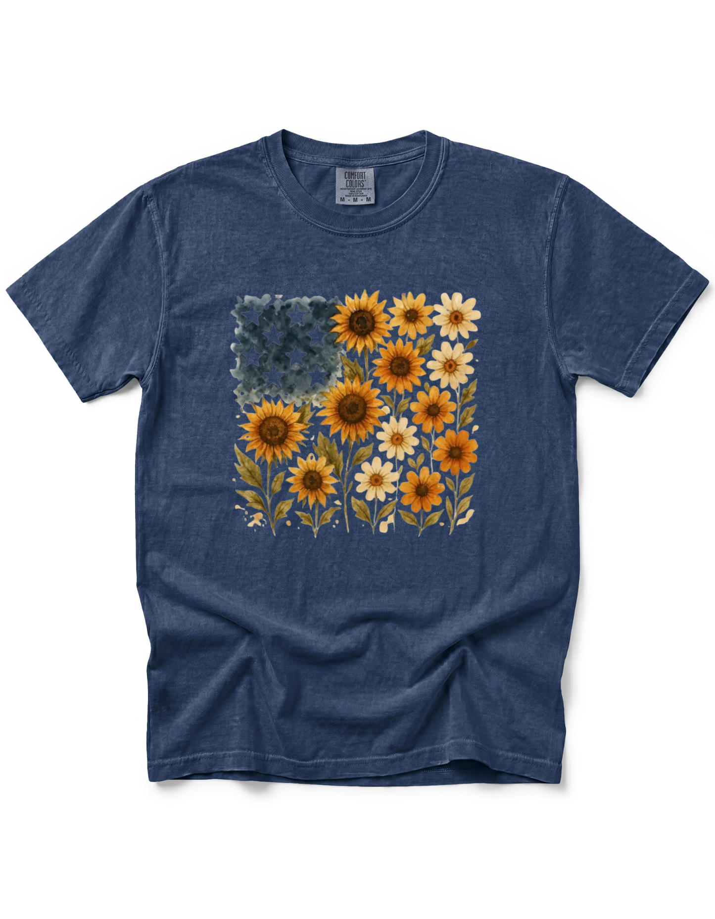 SUNFLOWER AMERICAN FLAG
