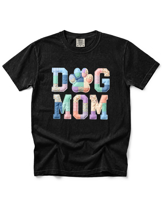 *GLITTER* DOG MOM PATCHWORK