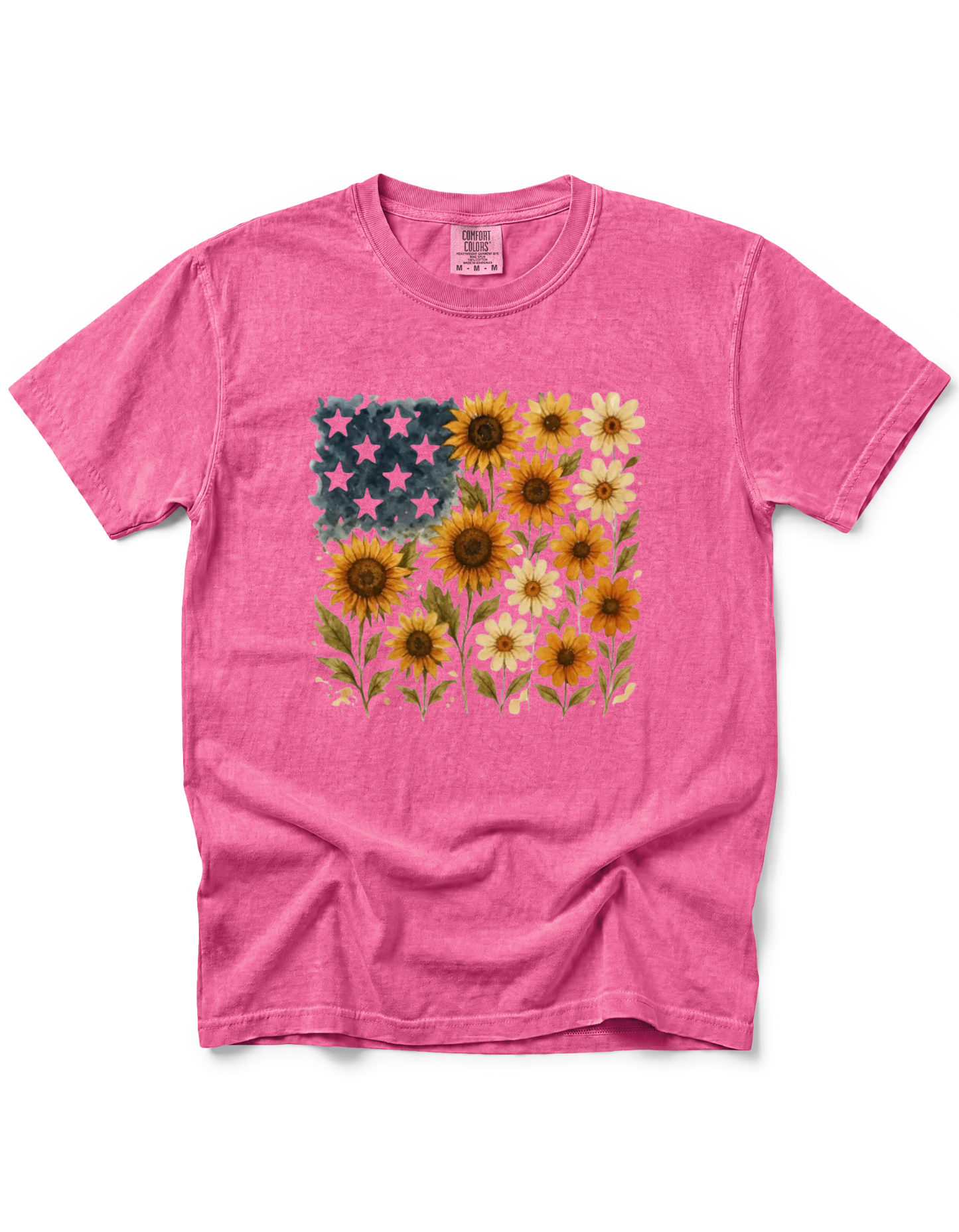 SUNFLOWER AMERICAN FLAG