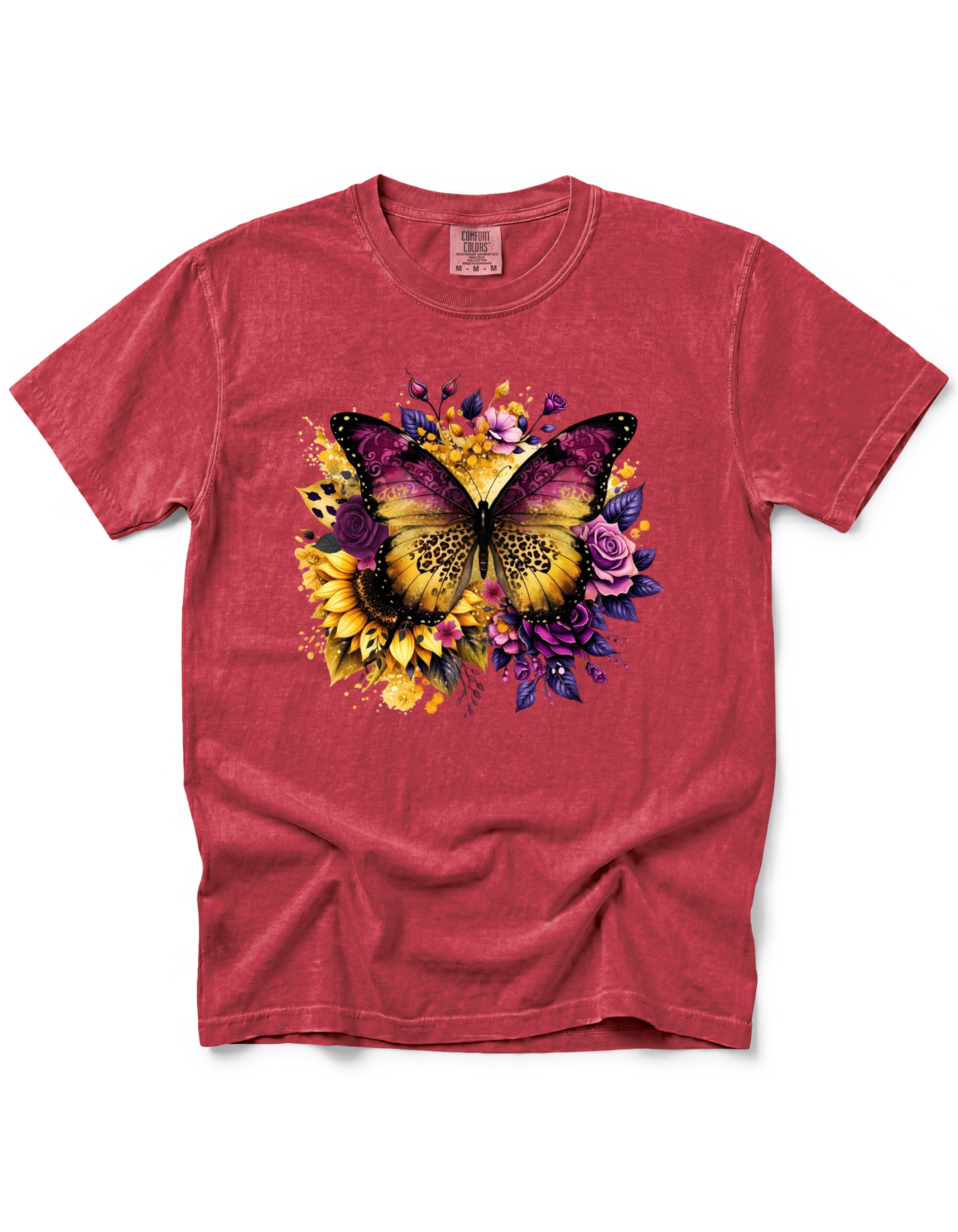 YELLOW PURPLE BUTTERFLY