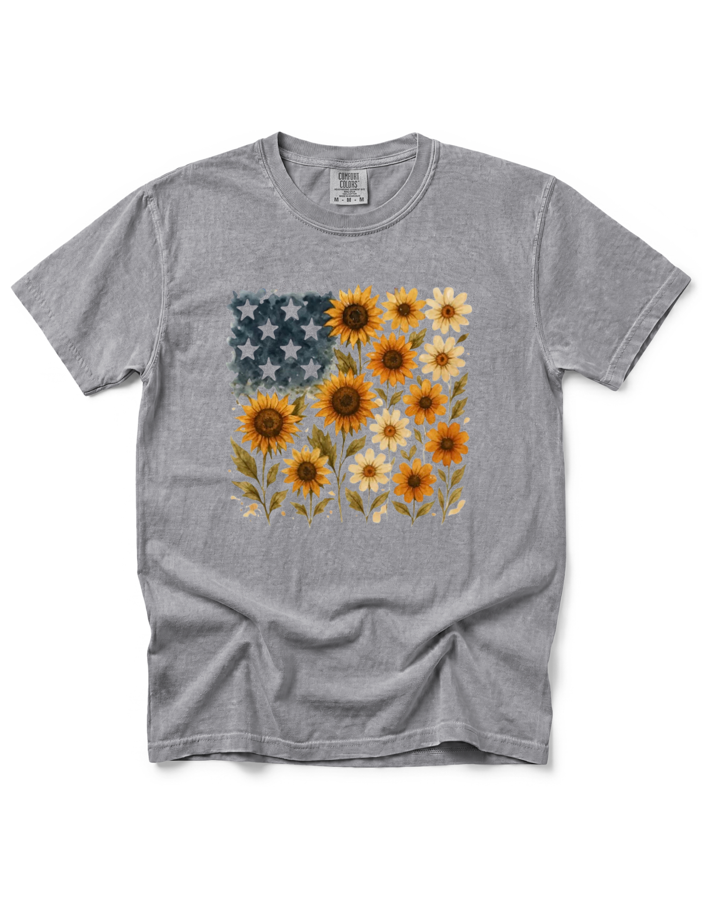 SUNFLOWER AMERICAN FLAG