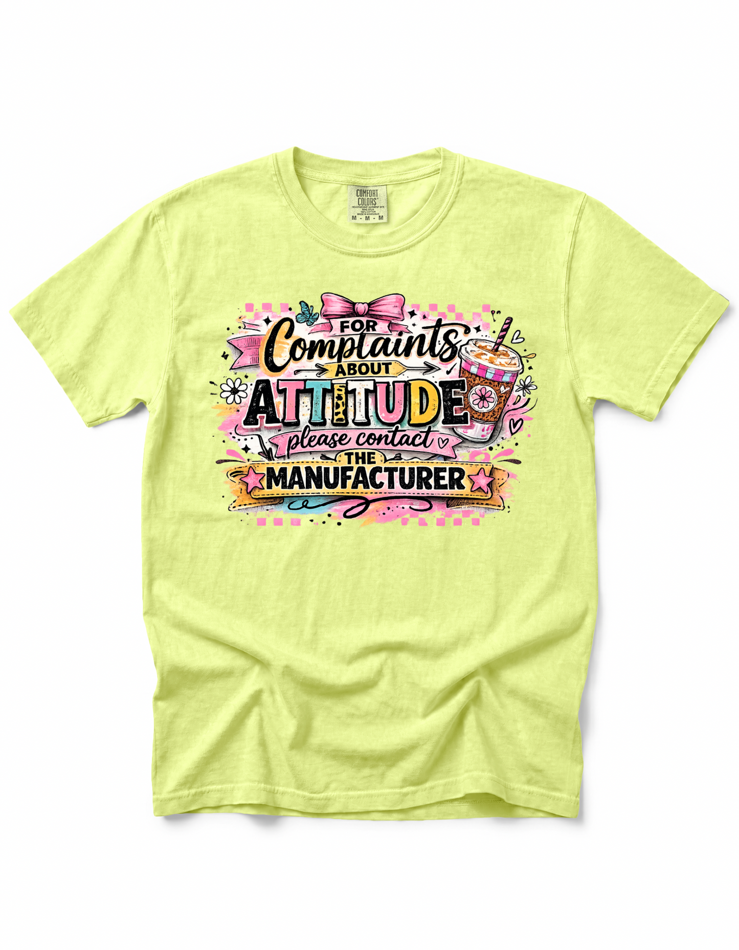 FOR COMPLAINTS ABOUT ATTITUDE PLEASE CONTACT THE MANUFACTURER