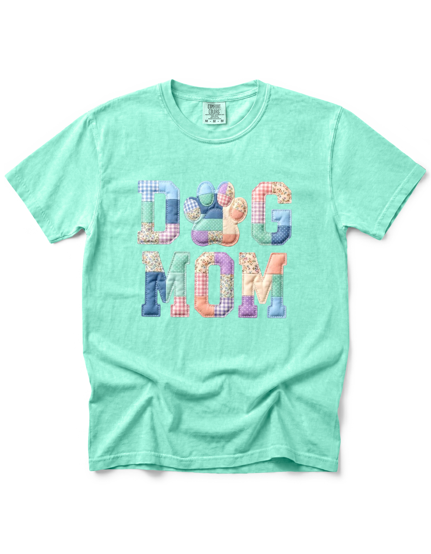 *GLITTER* DOG MOM PATCHWORK
