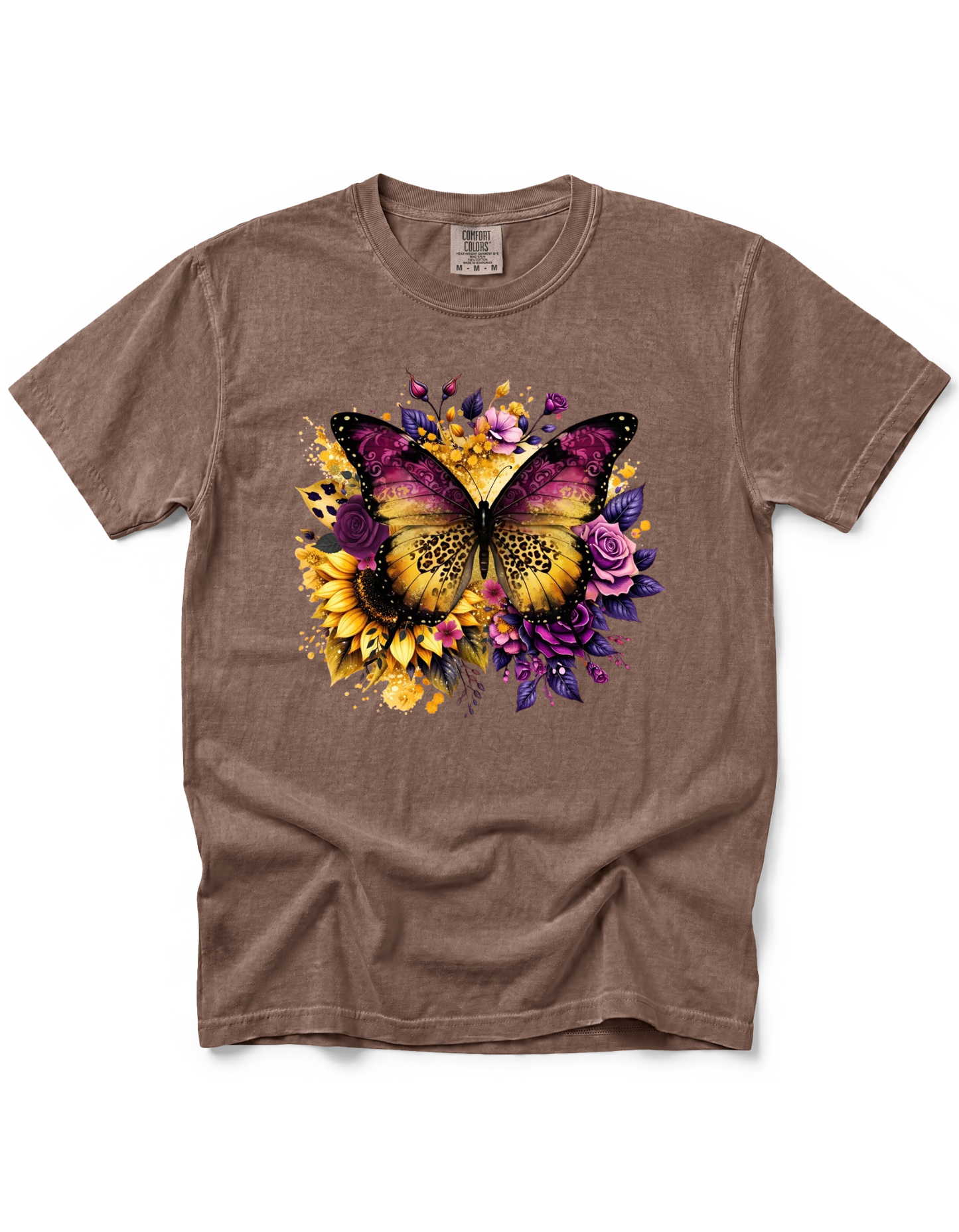 YELLOW PURPLE BUTTERFLY