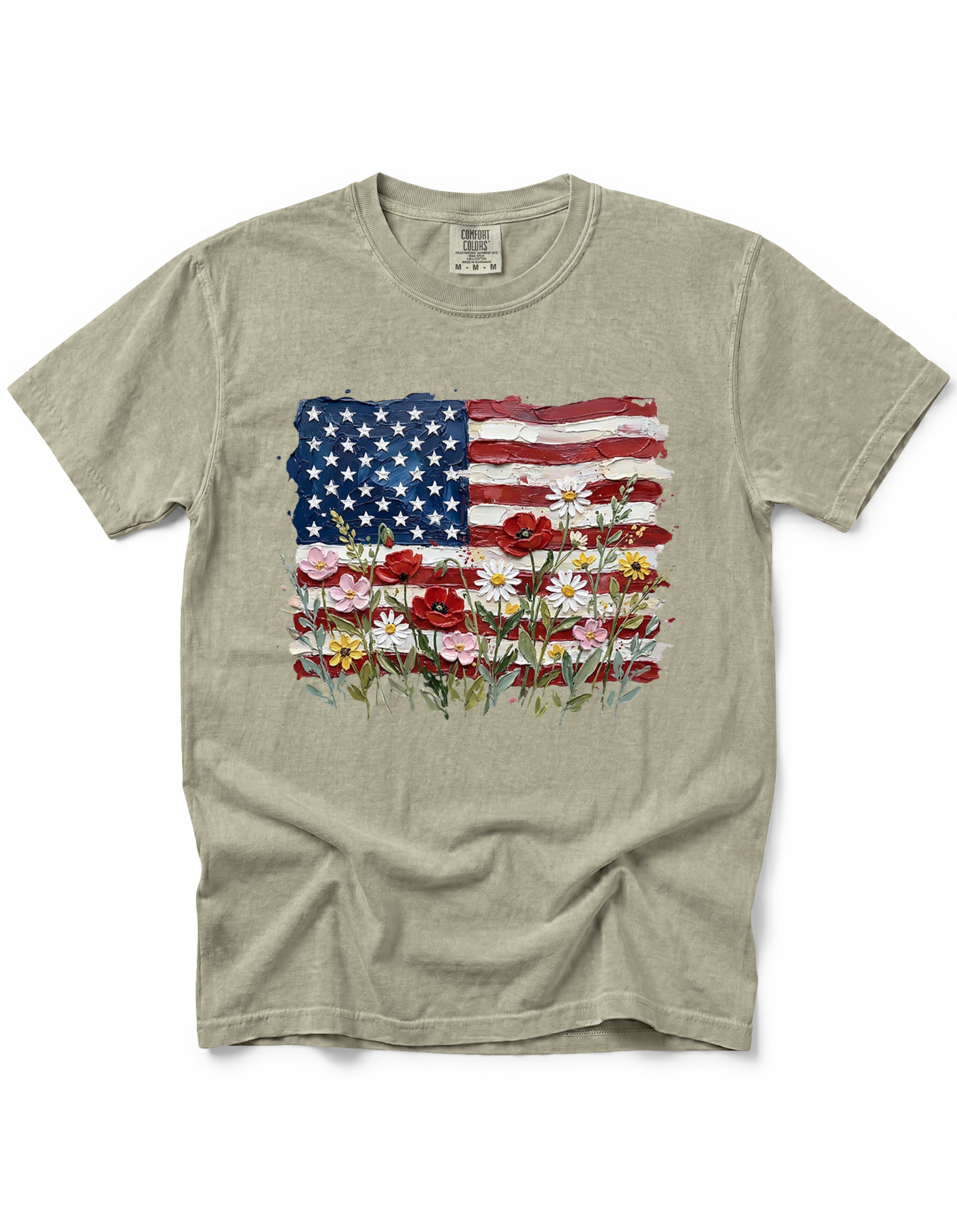 PATRIOTIC WILDFLOWER AMERICAN FLAG