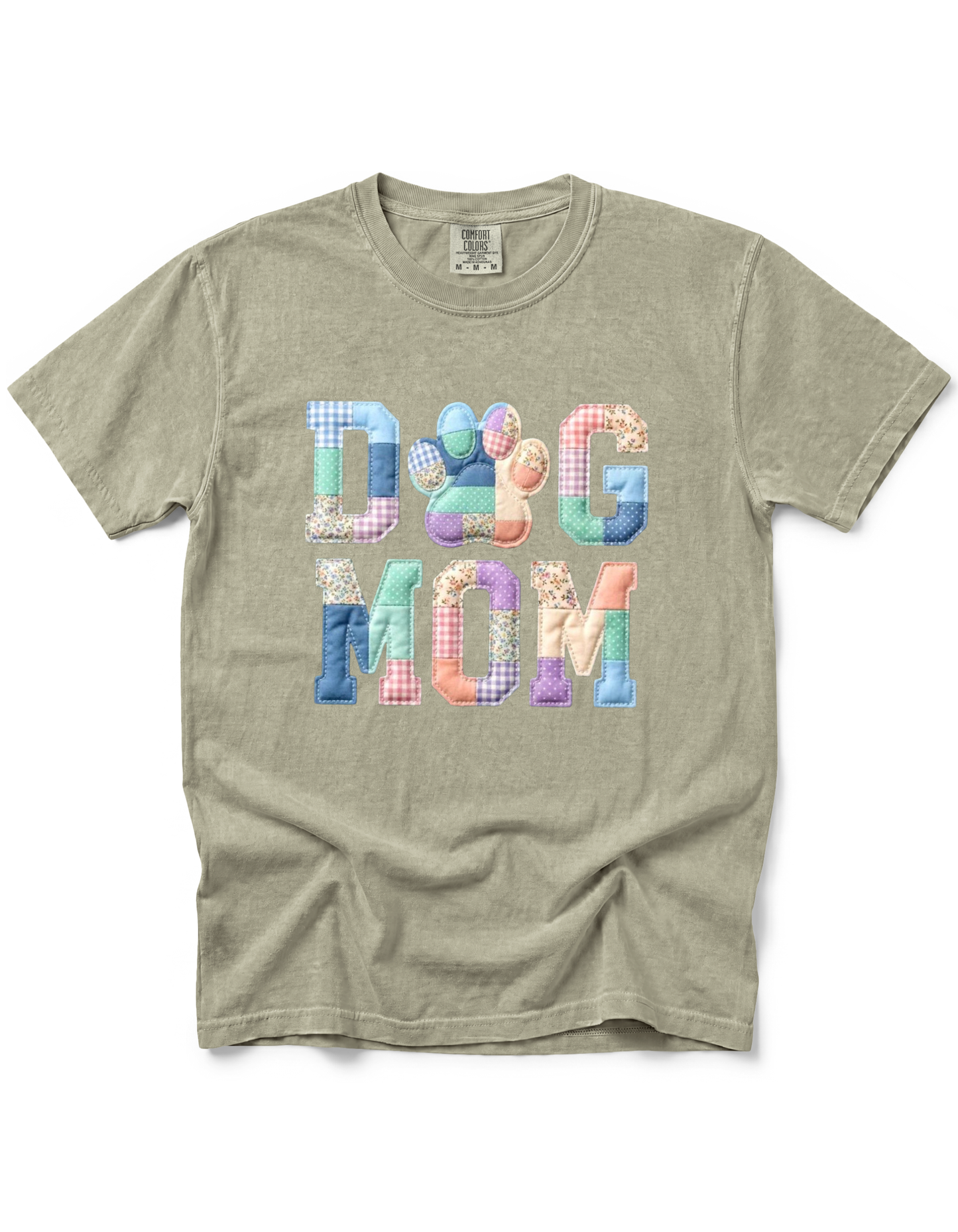 *GLITTER* DOG MOM PATCHWORK