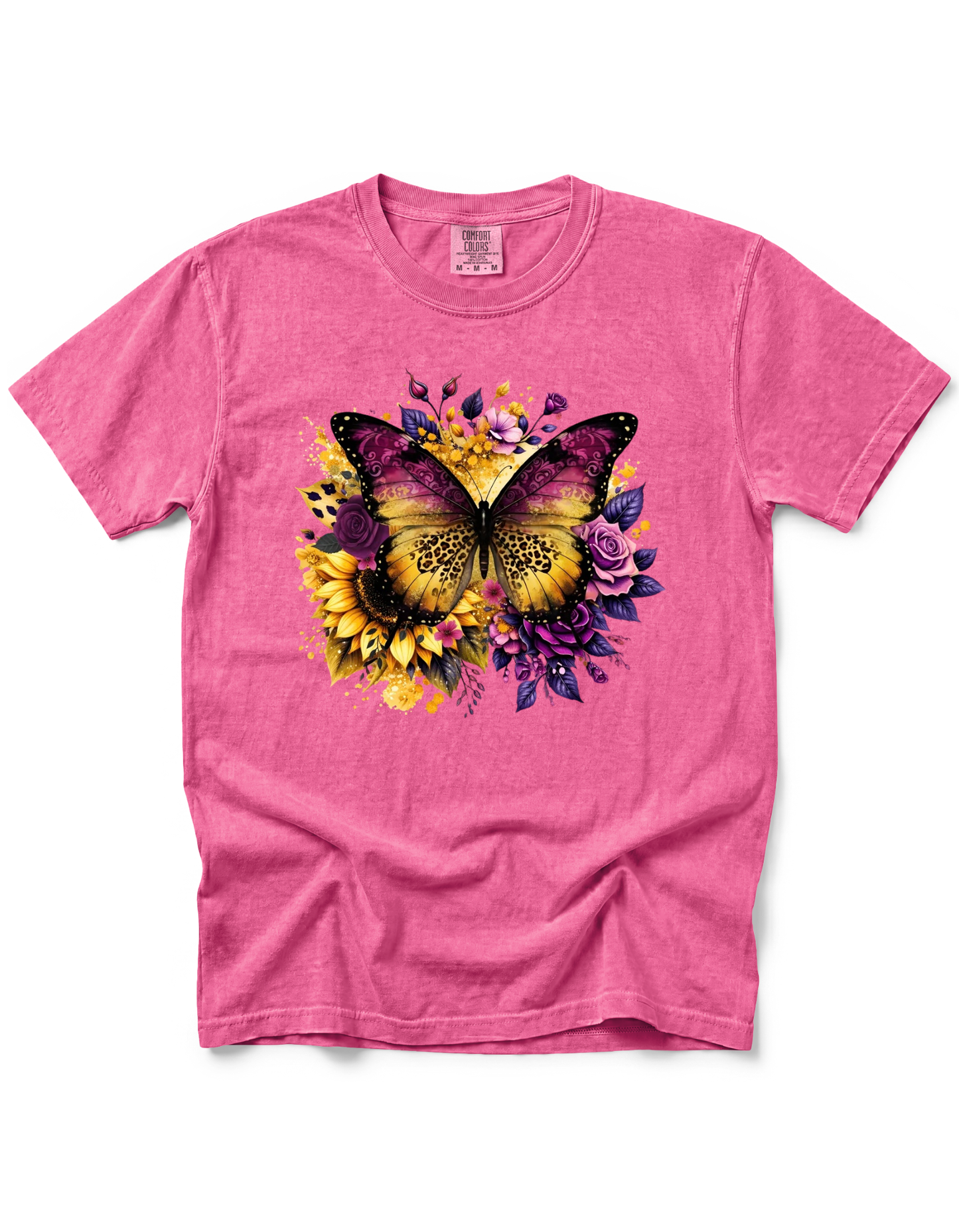 YELLOW PURPLE BUTTERFLY