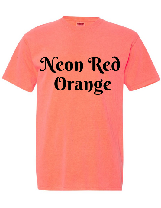Comfort Colors Adult Heavyweight RS T-Shirt [NEON RED ORANGE]