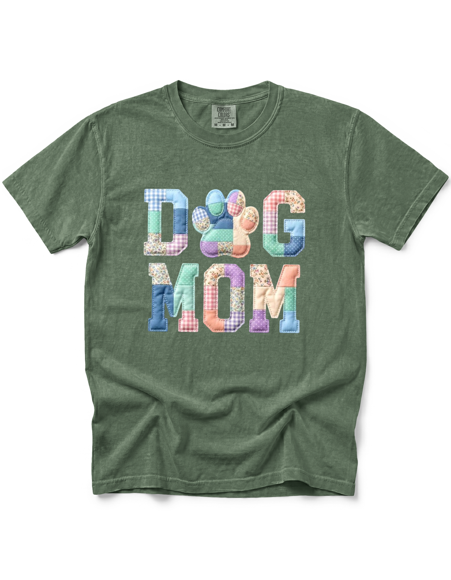 *GLITTER* DOG MOM PATCHWORK