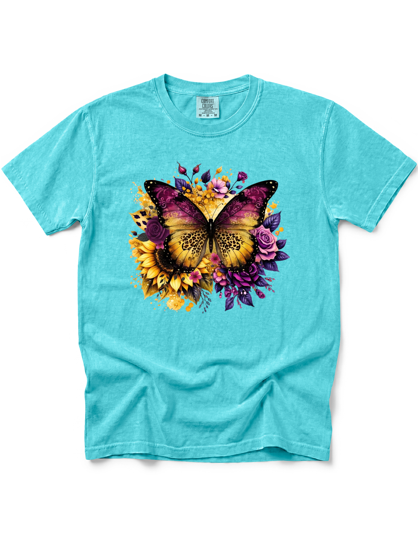 YELLOW PURPLE BUTTERFLY