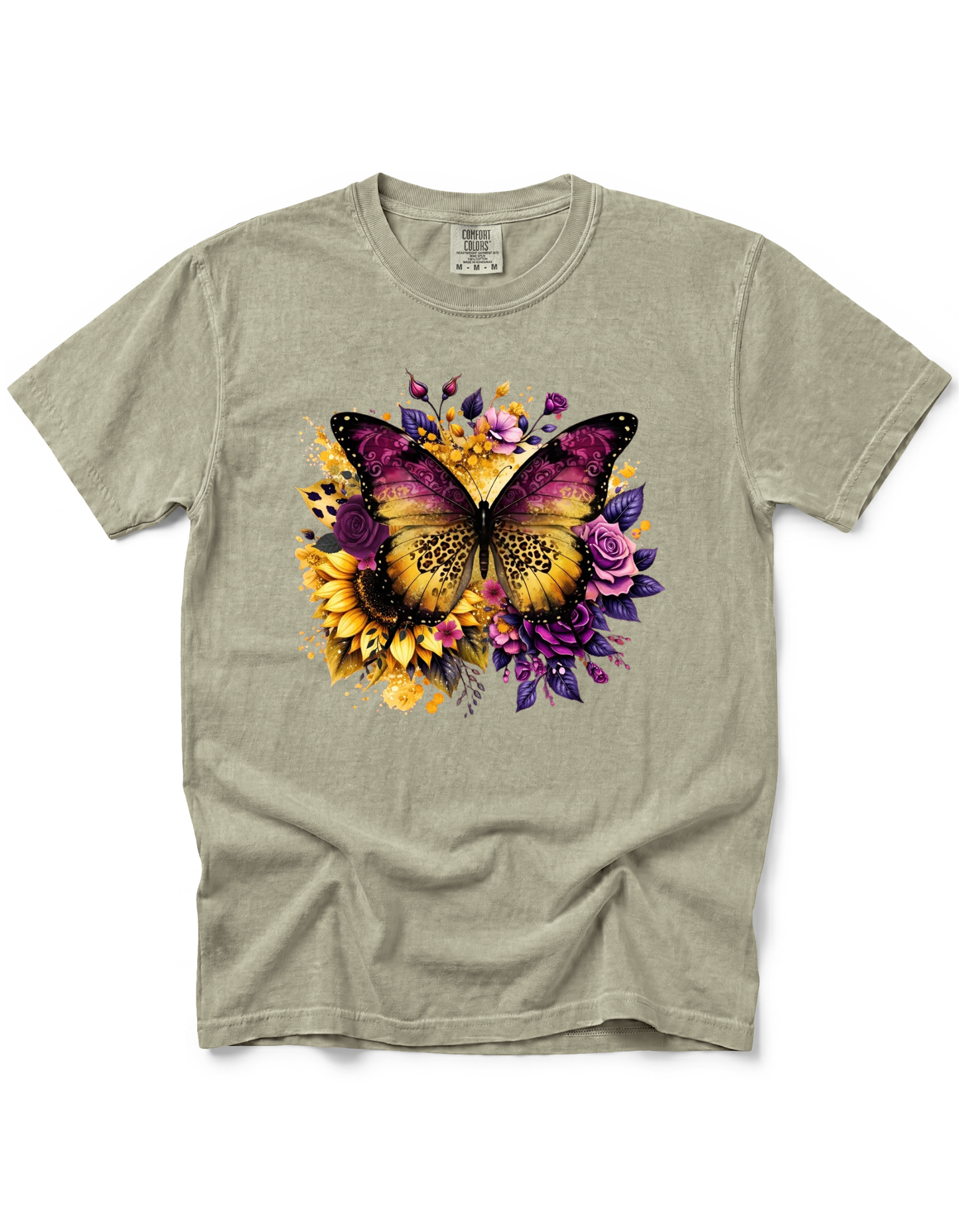 YELLOW PURPLE BUTTERFLY