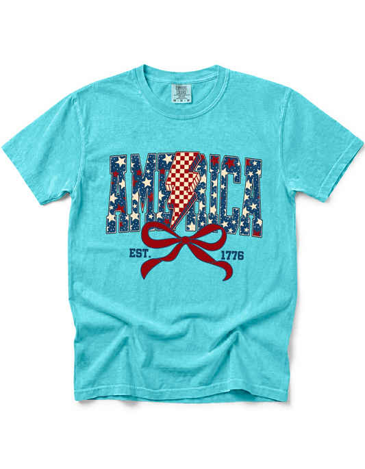 *GLITTER* PATRIOTIC AMERICA COQUETTE
