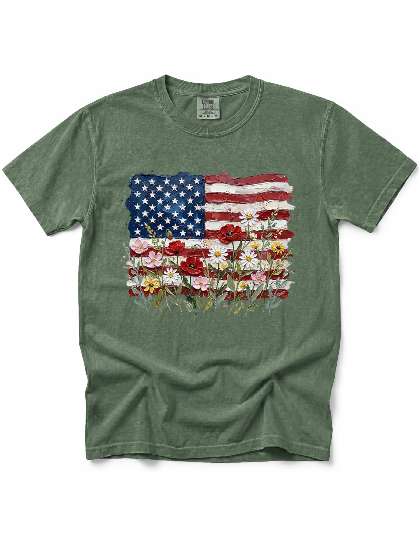 PATRIOTIC WILDFLOWER AMERICAN FLAG