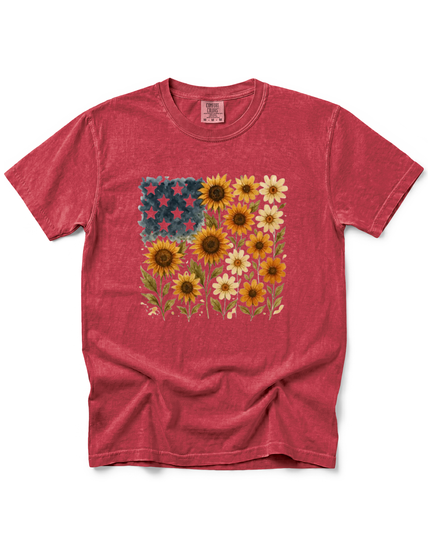 SUNFLOWER AMERICAN FLAG