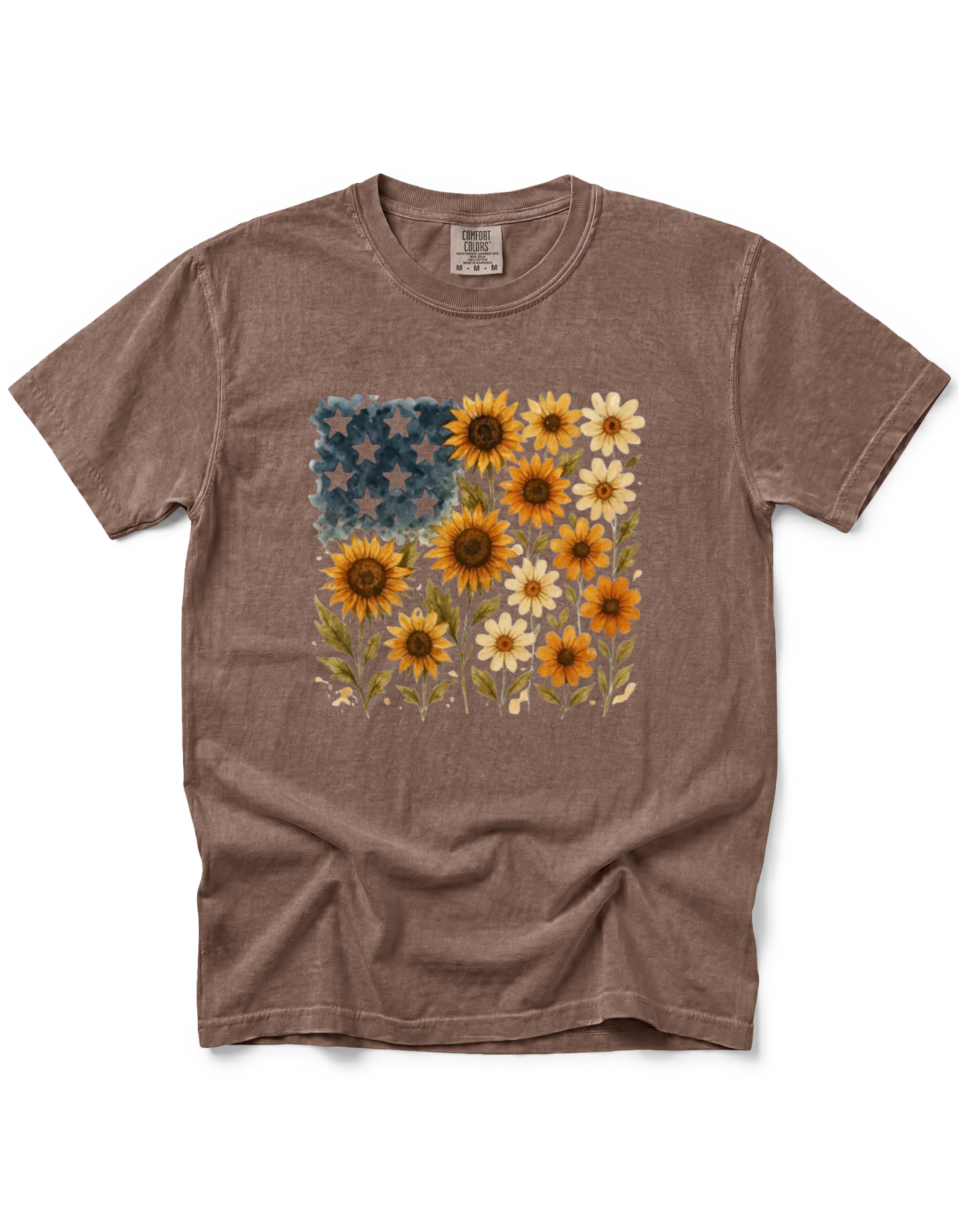 SUNFLOWER AMERICAN FLAG