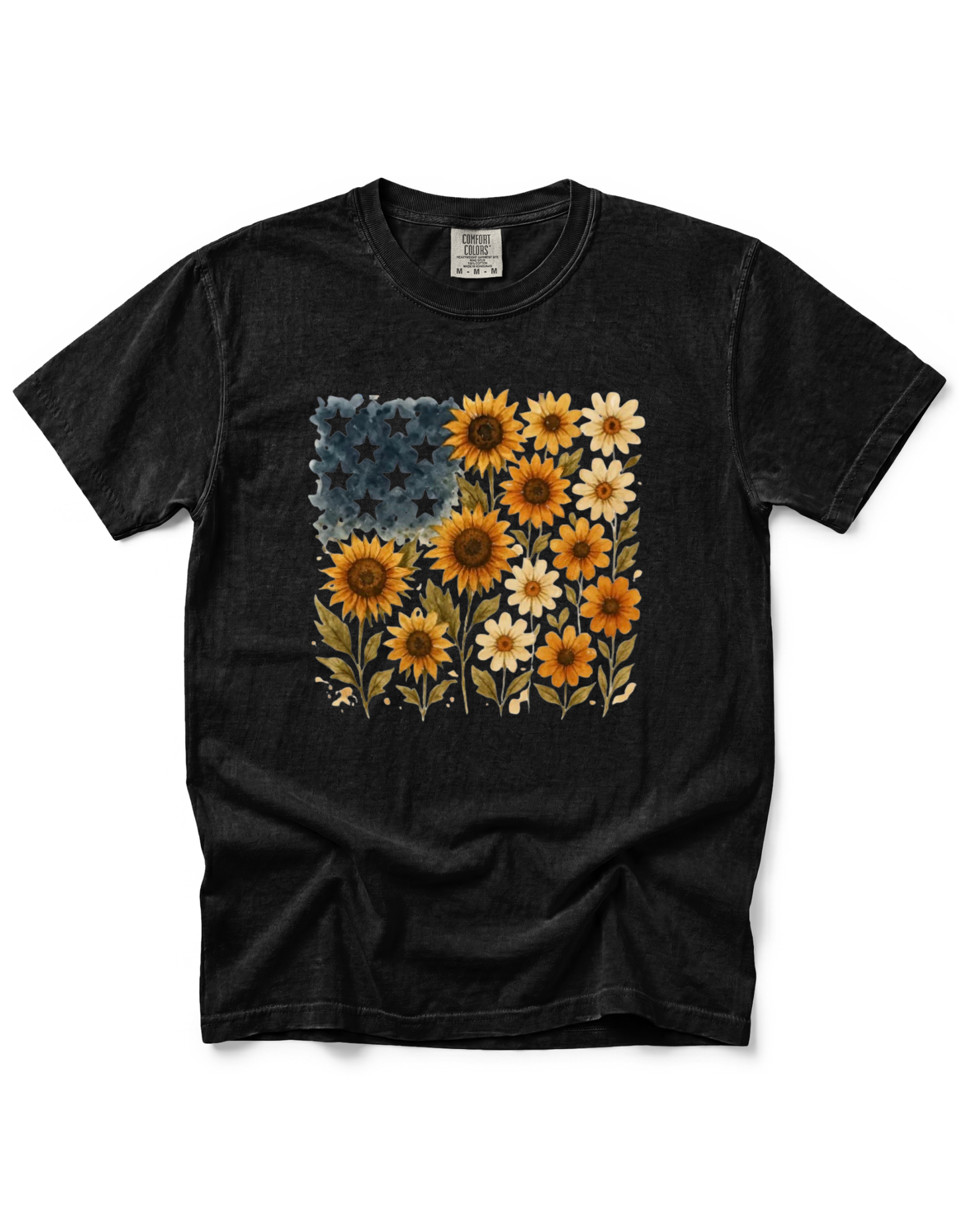 SUNFLOWER AMERICAN FLAG