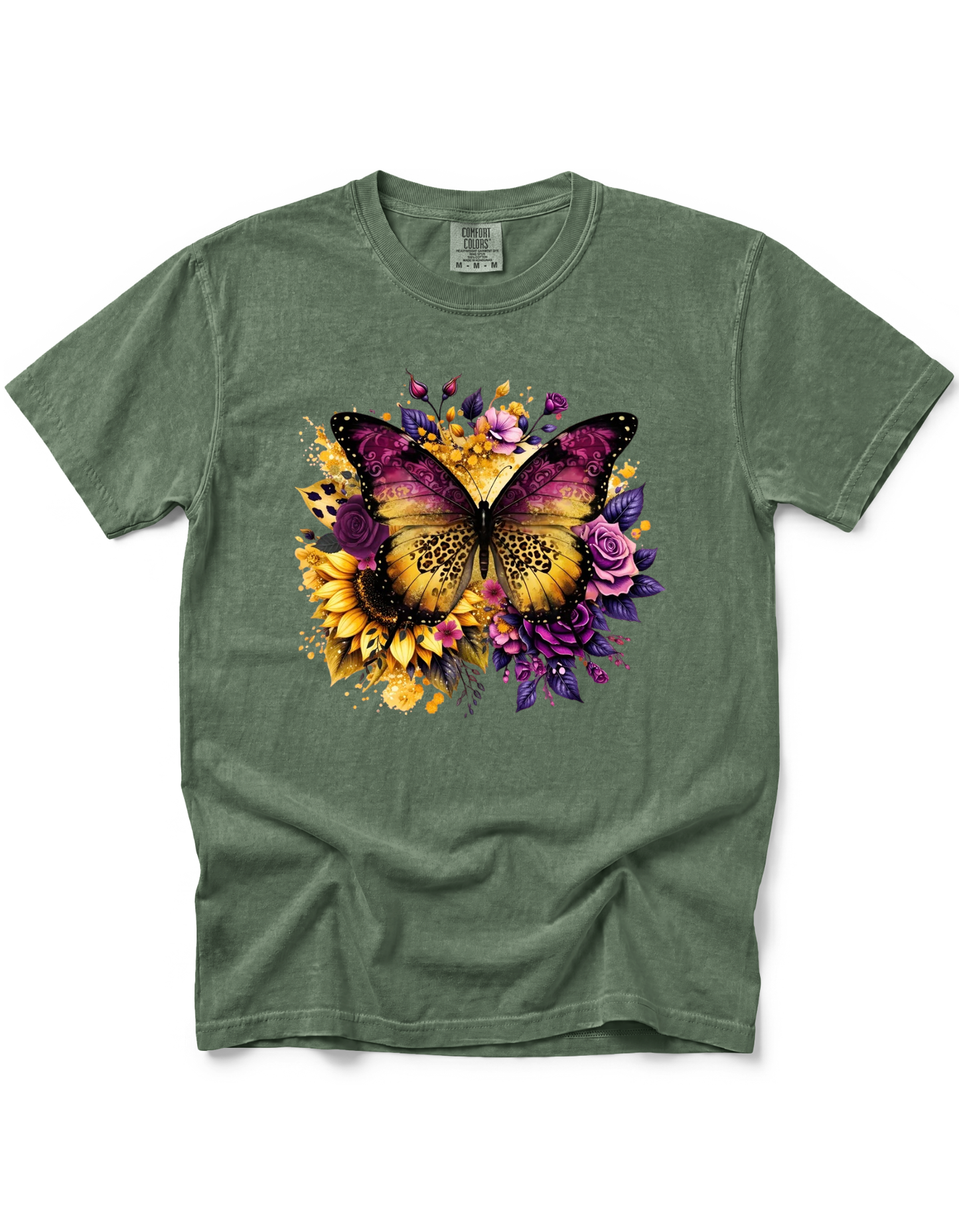 YELLOW PURPLE BUTTERFLY