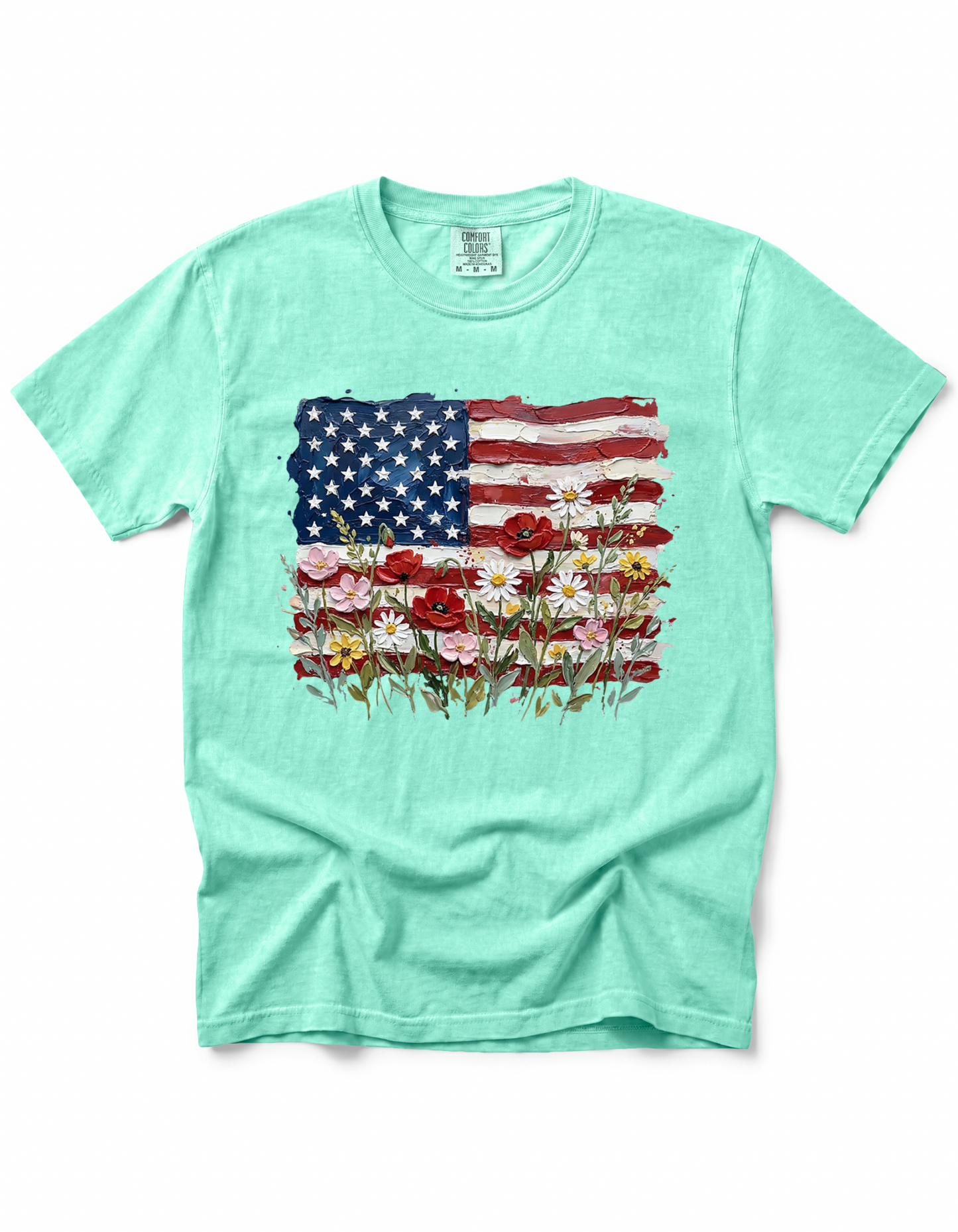 PATRIOTIC WILDFLOWER AMERICAN FLAG