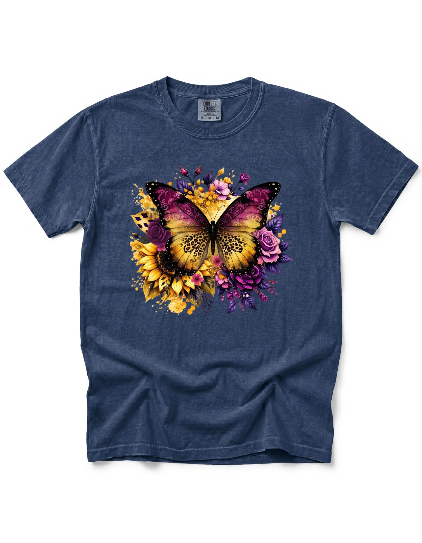 YELLOW PURPLE BUTTERFLY