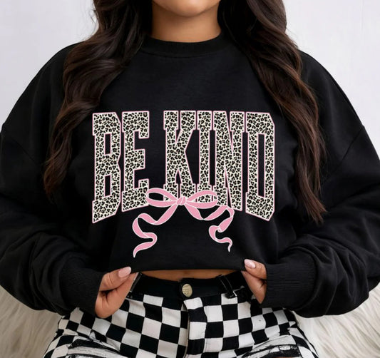 *GLITTER* BE KIND LEOPARD