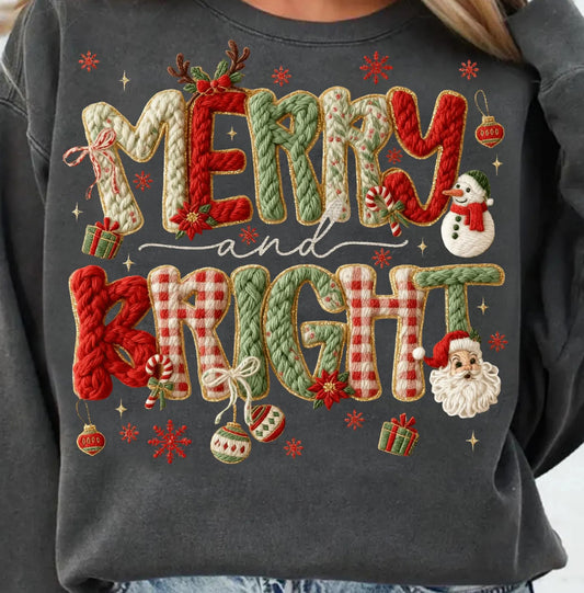 *GLITTER* MERRY AND BRIGHT FAUX YARN
