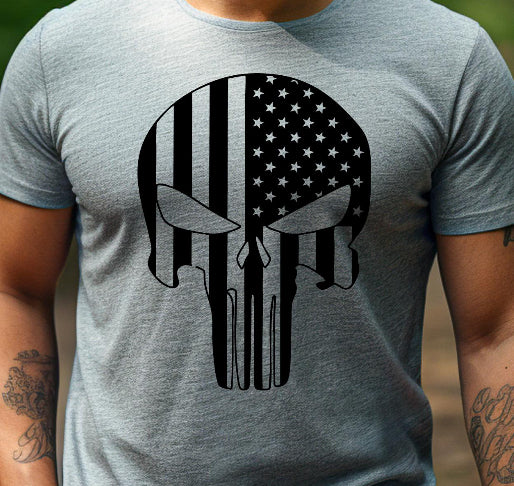 STARS AND STRIPES SKULL