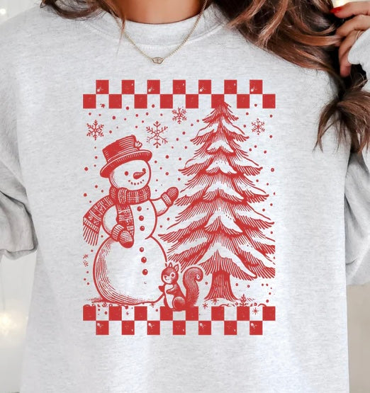 CHECKERED SNOWMAN