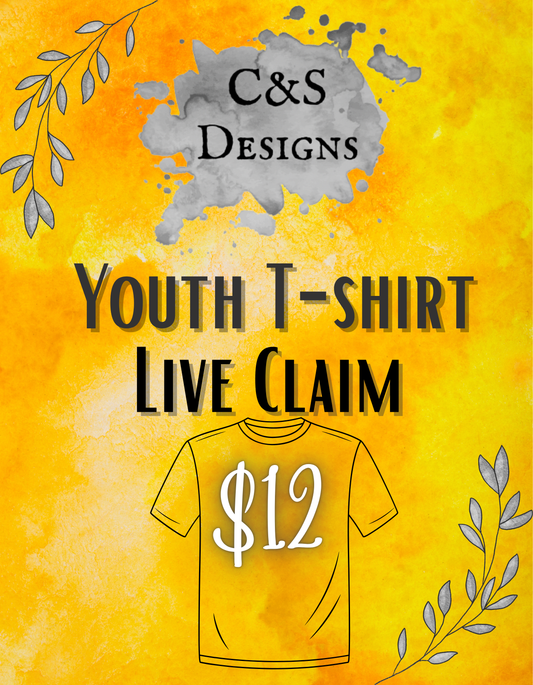 YOUTH T-SHIRT LIVE CLAIM